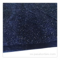 Lentejuela azul marino 3mm Velvet Spandex DHL Tela de entrega rápida